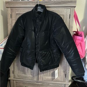 Zyia Chamonix Obsidian Velvet Puffy Coat (Jacket)